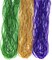 4E's Novelty 24 Pack Purple Green Gold Beads Necklaces, Mardi Gras Beads Bulk Party Supplies Festival Parade Throws Dress Up accessories